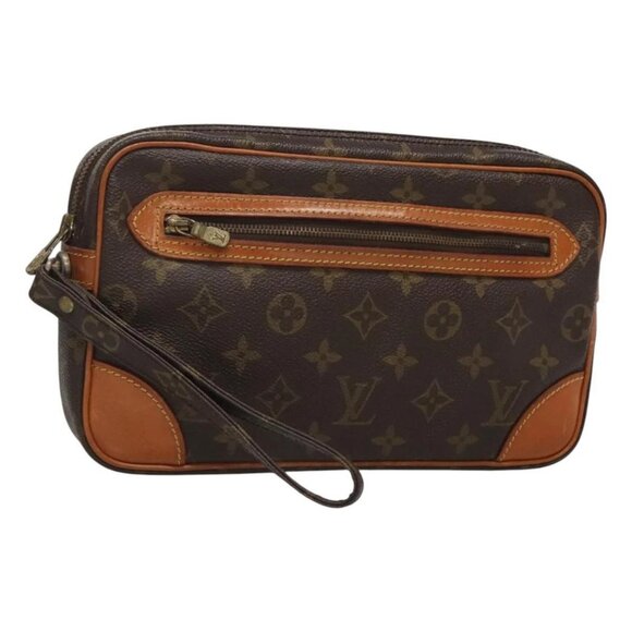 LOUIS VUITTON Monogram Marly Dragonne GM Clutch Bag M51825 LV Auth BA2138 - Picture 1 of 16